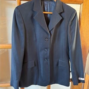 RJ Classics Prestige Navy Pinstripe  Women's Hunt Seat Show Coat 4R